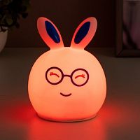 Настольный светильник "Зайчик" 1Вт 3хAАА Белый RGB картинка 